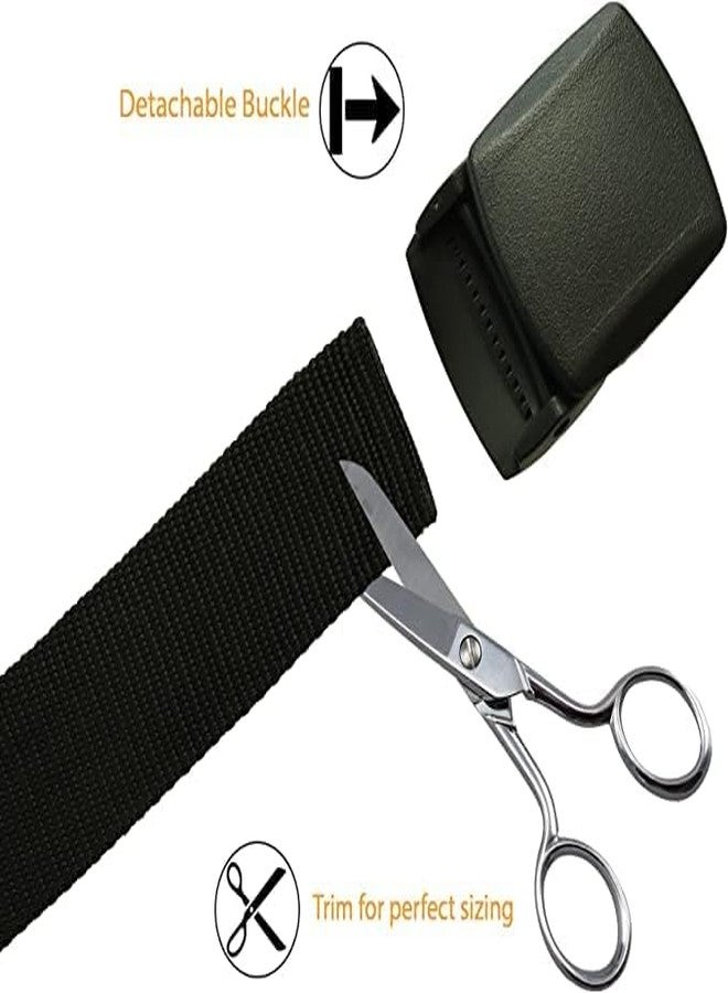 Thomas Bates Trekker Web Belt with Detachable Polycarbonate Military Style Nylon (Black) - Image 5